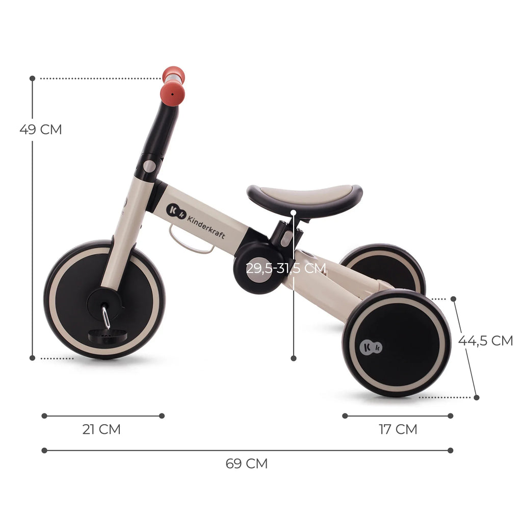 Kinderkraft триколка 3в1 4TRIKE grey by KinderKraft