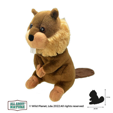 Плюшена играчка, Бобър 28см Wild Planet by Wild Planet