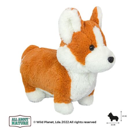 Плюшена играчка, Кученце корги 30см Wild Planet by Wild Planet