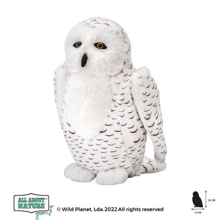 Плюшена играчка, Бял бухал 22см Wild Planet by Wild Planet