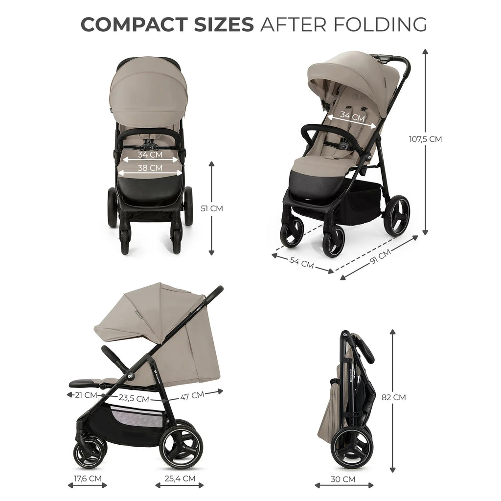 Kinderkraft TRIG 3 бебешка количка STONE BEIGE by KinderKraft