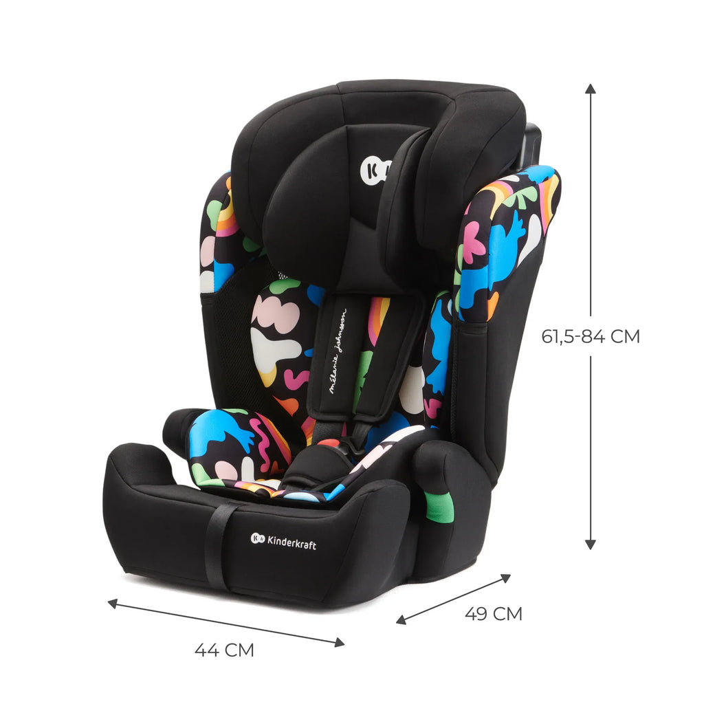 Kinderkraft столче за кола COMFORT UP i-Size HAPPY SHAPES by KinderKraft