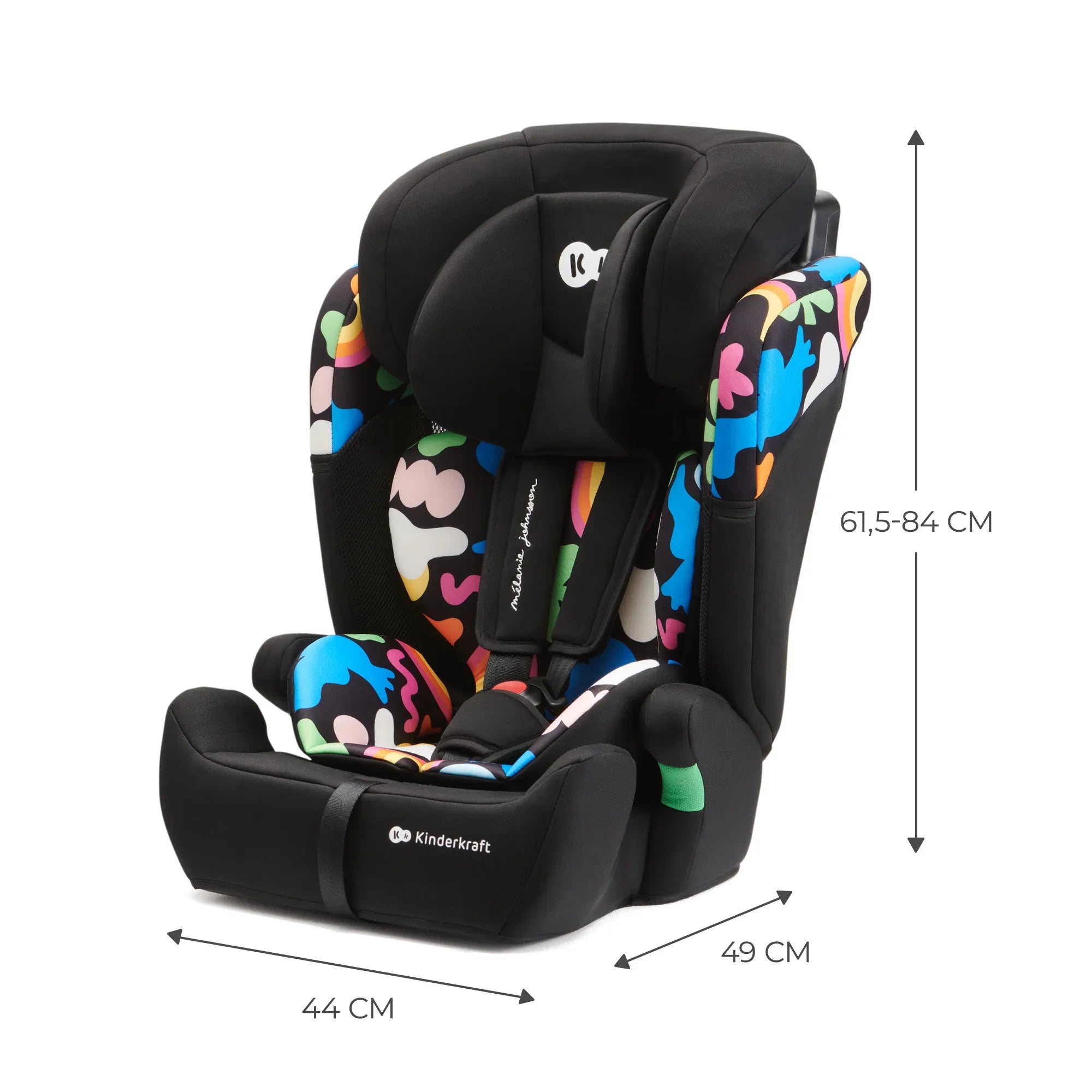 Kinderkraft столче за кола COMFORT UP i-Size HAPPY SHAPES by KinderKraft