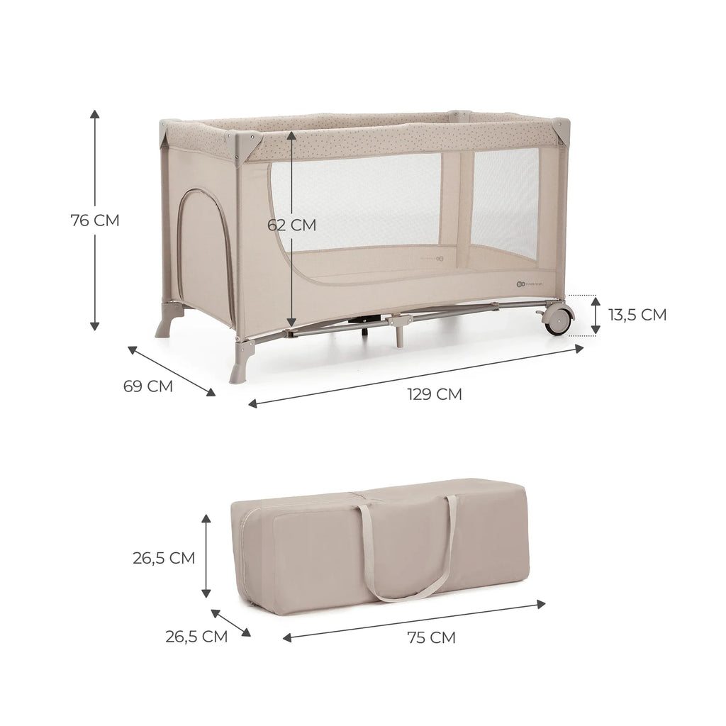 Kinderkraft JOY SIMPLE 2 бебешка кошара BEIGE by KinderKraft