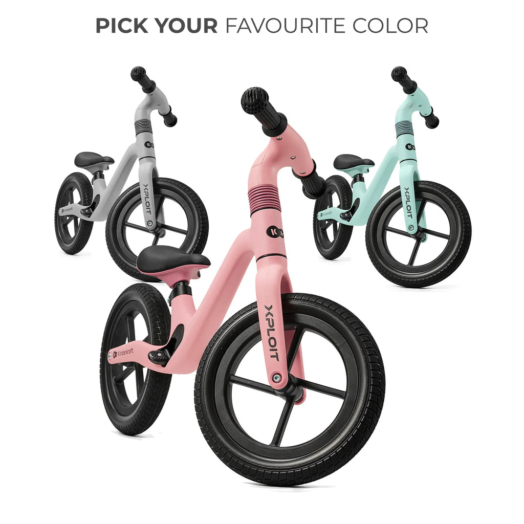 Kinderkraft XPLOIT колело за баланс BUBBLEGUM PINK by KinderKraft