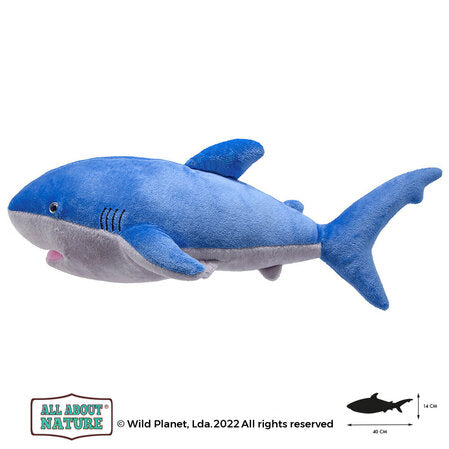 Плюшена играчка, Синя акула 40см. Wild Planet by Wild Planet