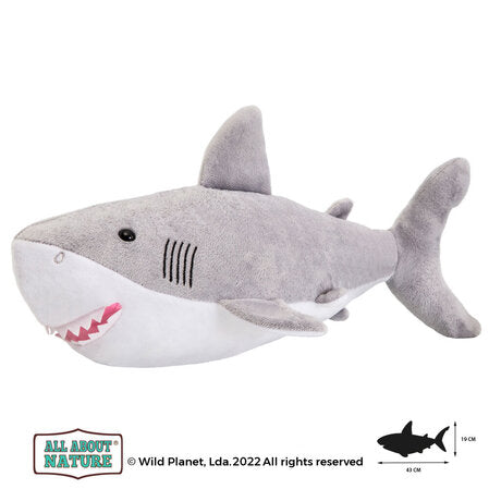 Плюшена играчка, Голяма бяла акула 36см. Wild Planet by Wild Planet