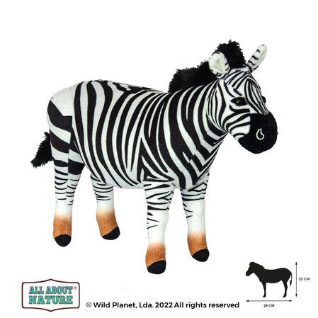 Плюшена играчка, Зебра 29см. Wild Planet by Wild Planet