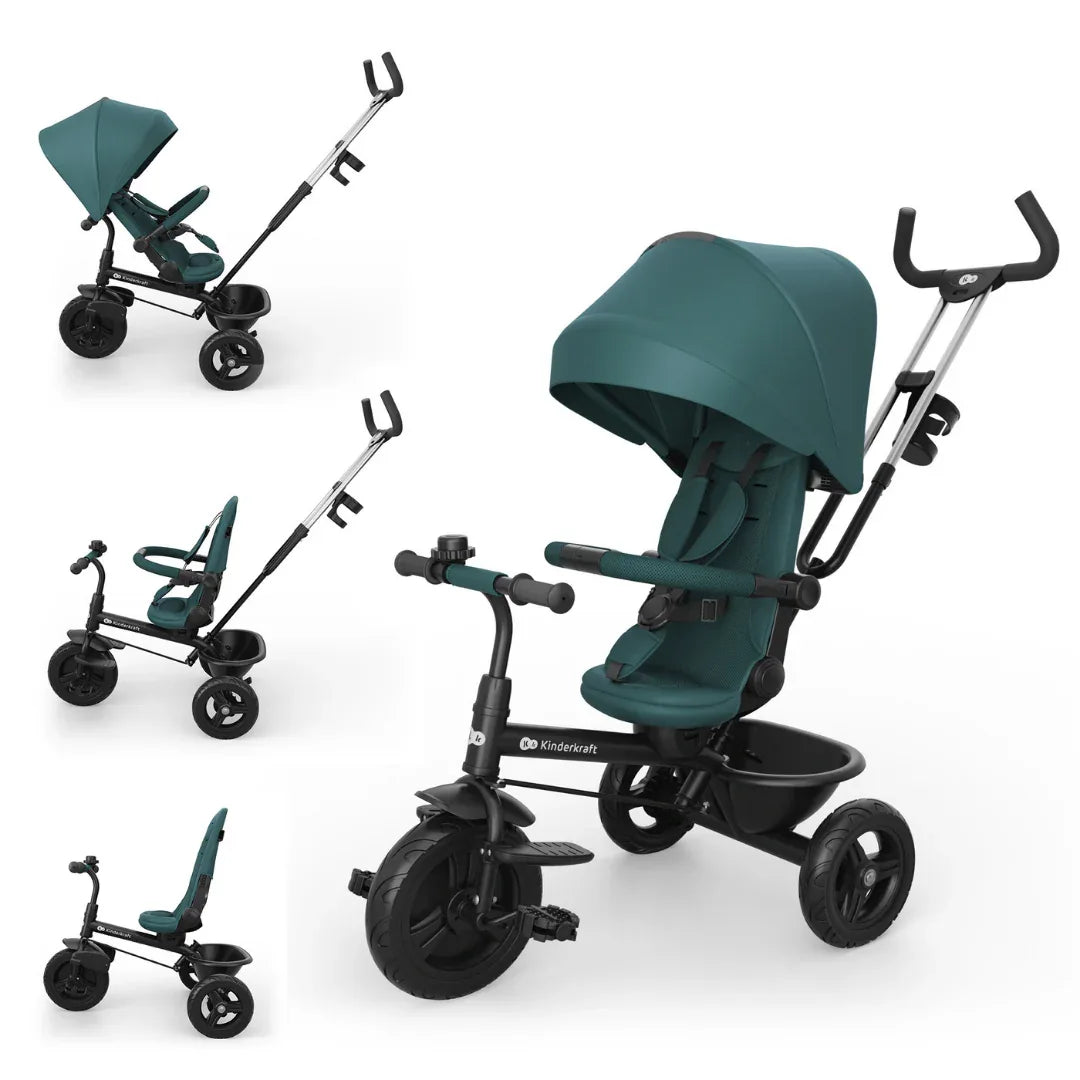 KinderKraft ASTON 2 PLUS триколка ЗЕЛЕНА by KinderKraft
