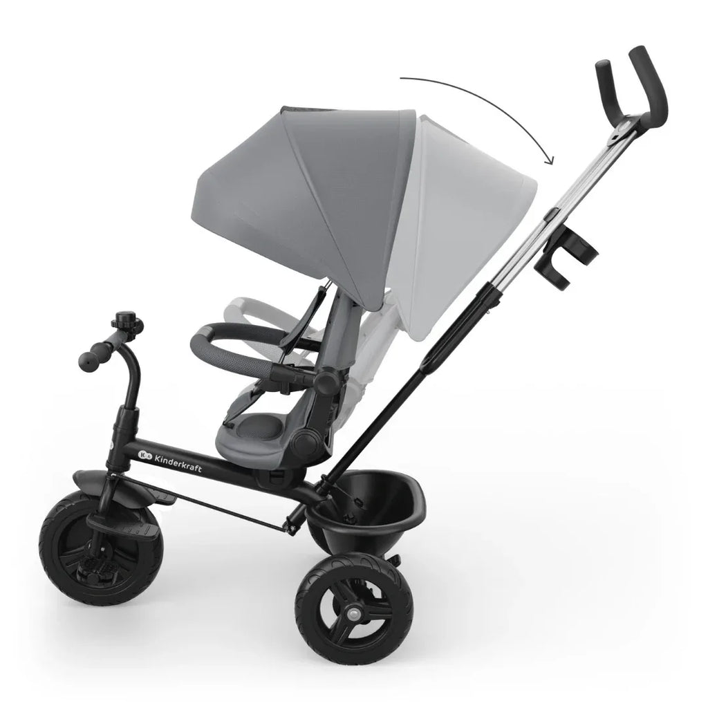 KinderKraft ASTON 2 PLUS триколка СИВА by KinderKraft