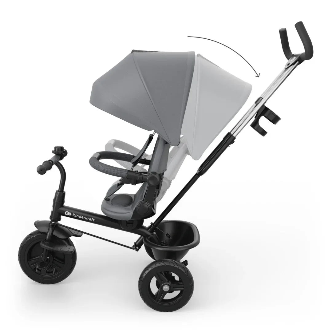 KinderKraft ASTON 2 PLUS триколка СИВА by KinderKraft