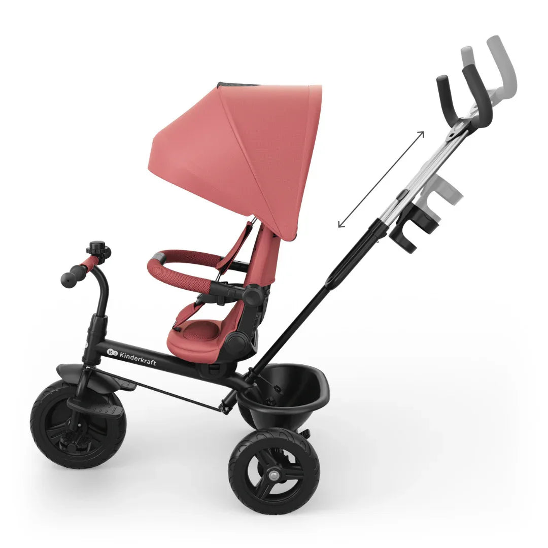 KinderKraft ASTON 2 PLUS триколка РОЗОВА by KinderKraft