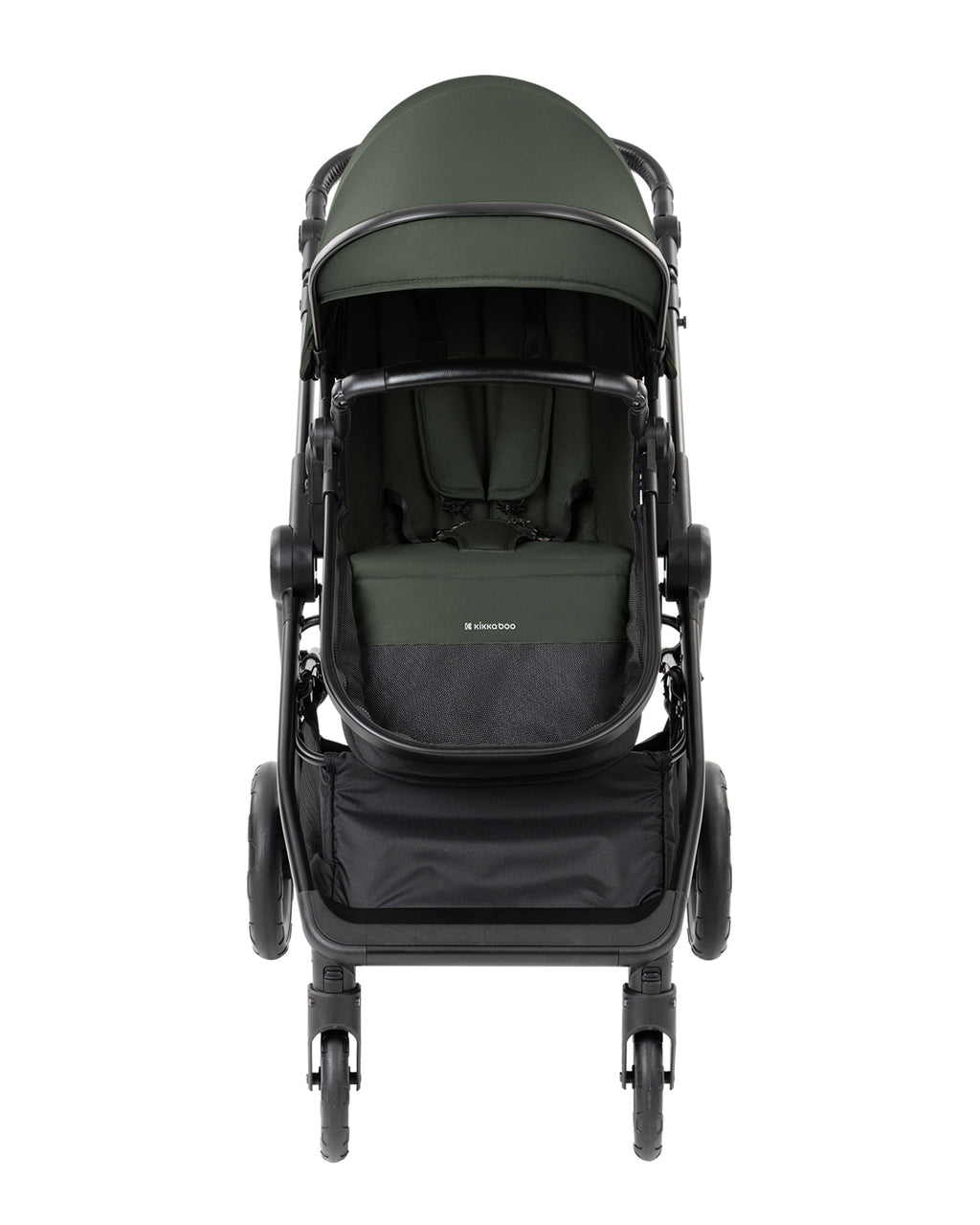 Комбинирана количка 3в1 с кош за новородено Ava Army Green by Kikkaboo