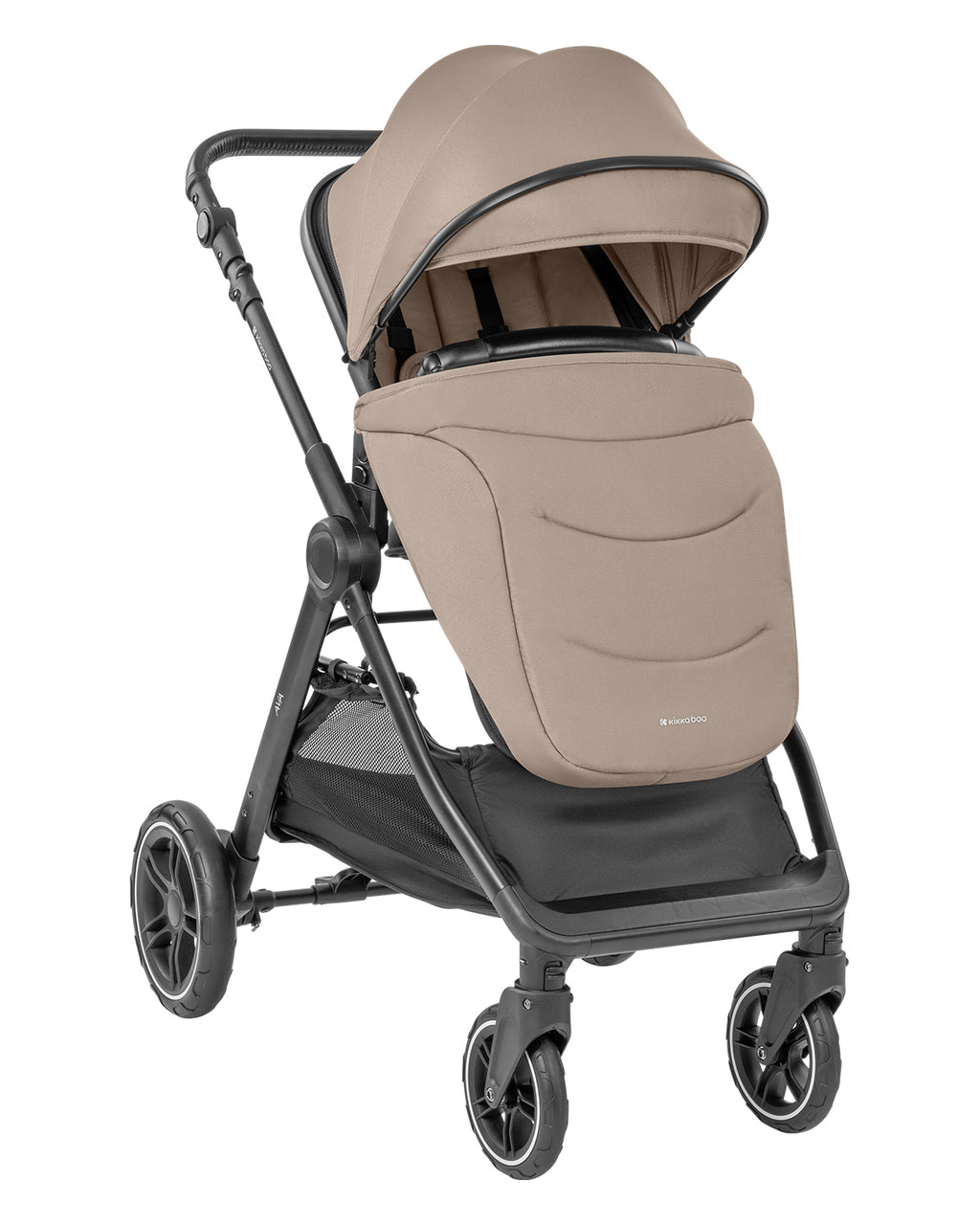 Комбинирана количка 3в1 с кош за новородено Ava Beige by Kikkaboo
