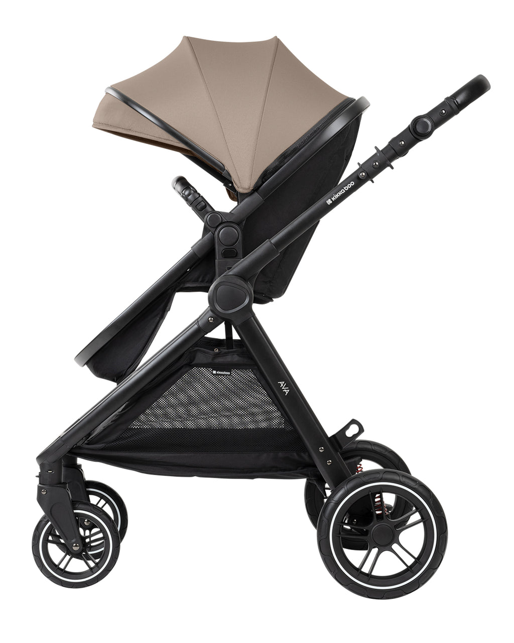 Комбинирана количка 3в1 с кош за новородено Ava Beige by Kikkaboo