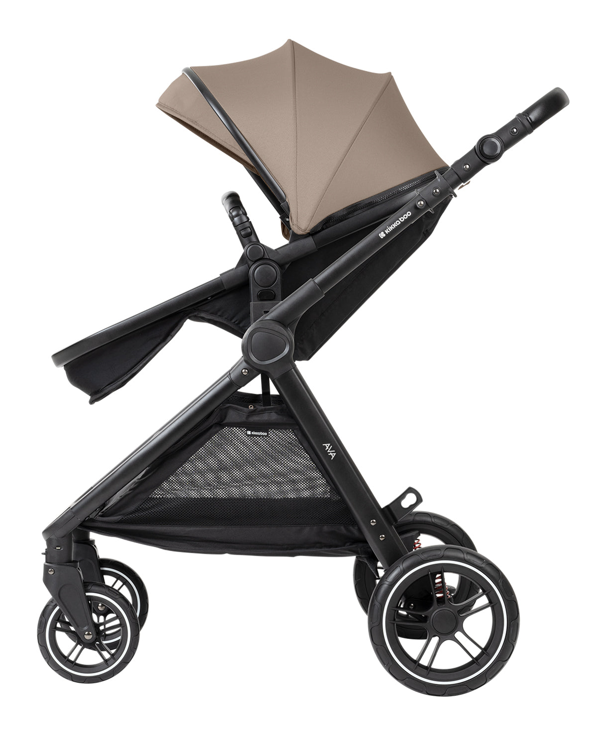 Комбинирана количка 3в1 с кош за новородено Ava Beige by Kikkaboo