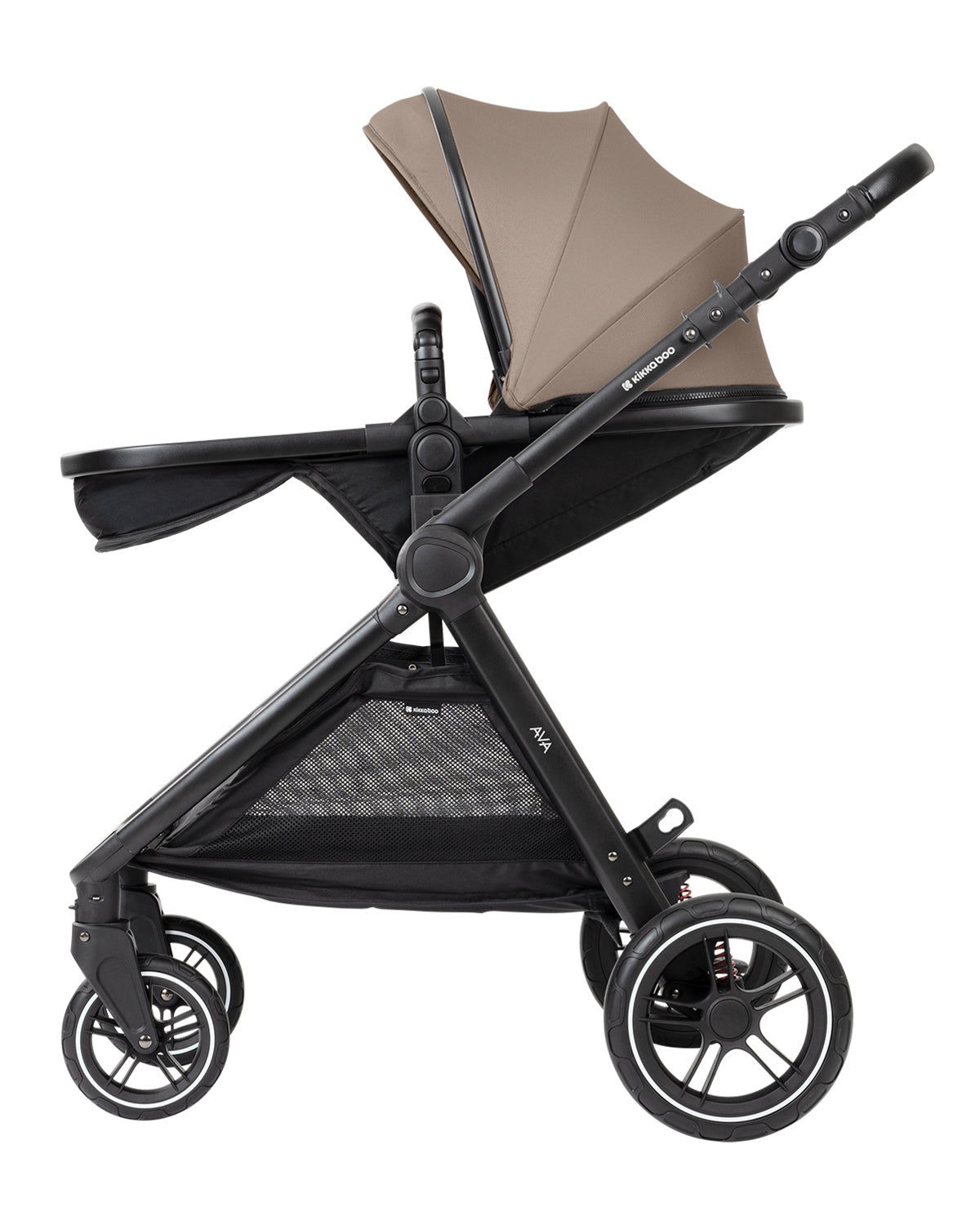 Комбинирана количка 3в1 с кош за новородено Ava Beige by Kikkaboo