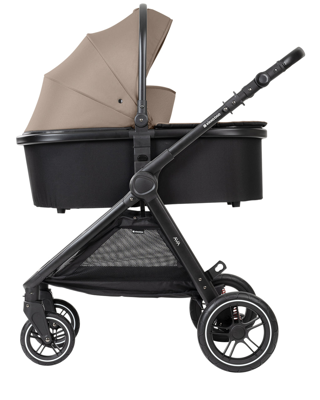 Комбинирана количка 3в1 с кош за новородено Ava Beige by Kikkaboo