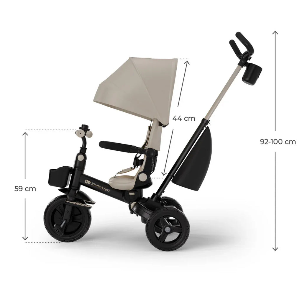 Kinderkraft AVEO 2 Plus триколка BEIGE by KinderKraft