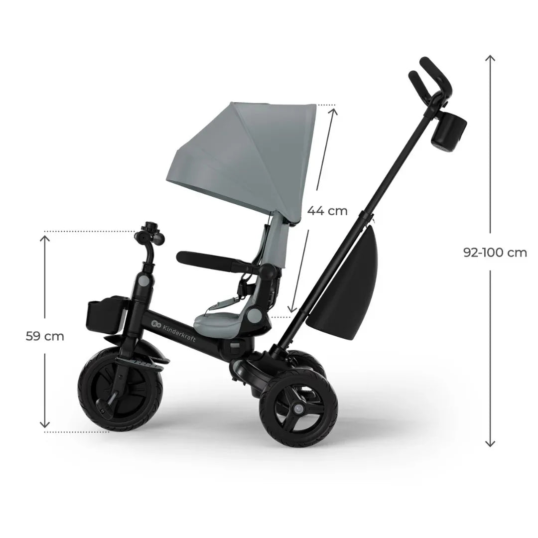 Kinderkraft AVEO 2 Plus триколка GREY by KinderKraft