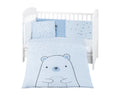 Бебешки спален комплект 6 части 60/120 Bear with me Blue by Kikkaboo