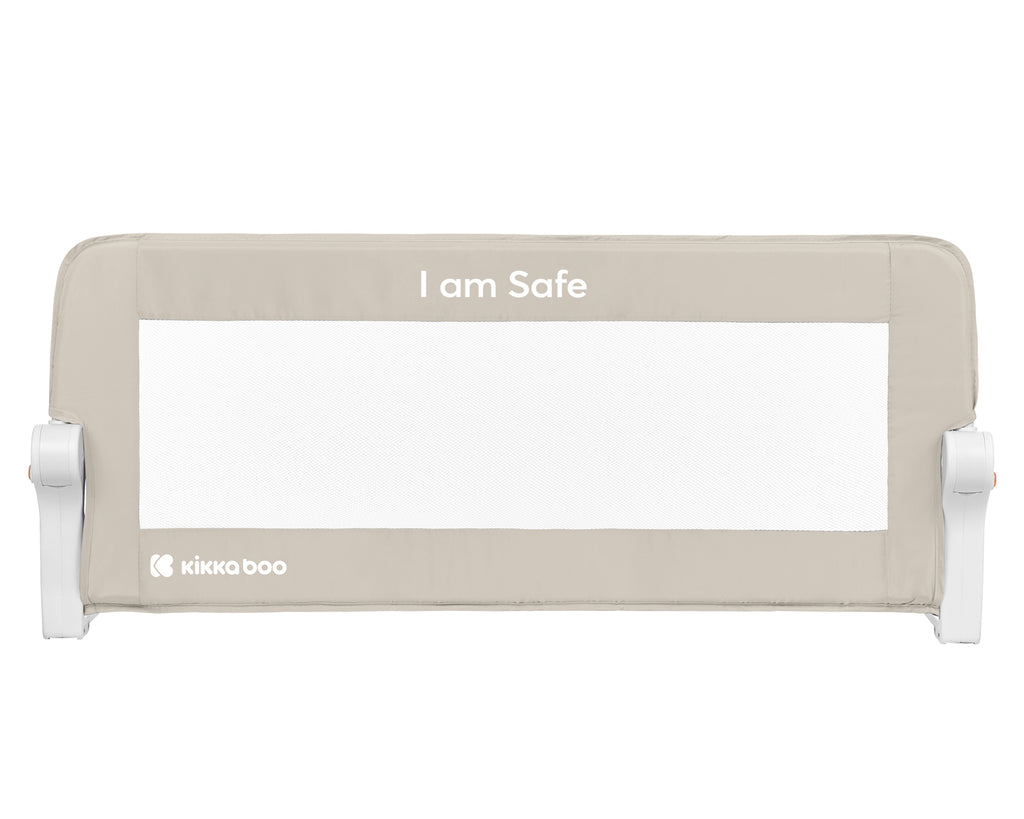 Предпазна преграда за легло I am safe 102см Beige by Kikkaboo