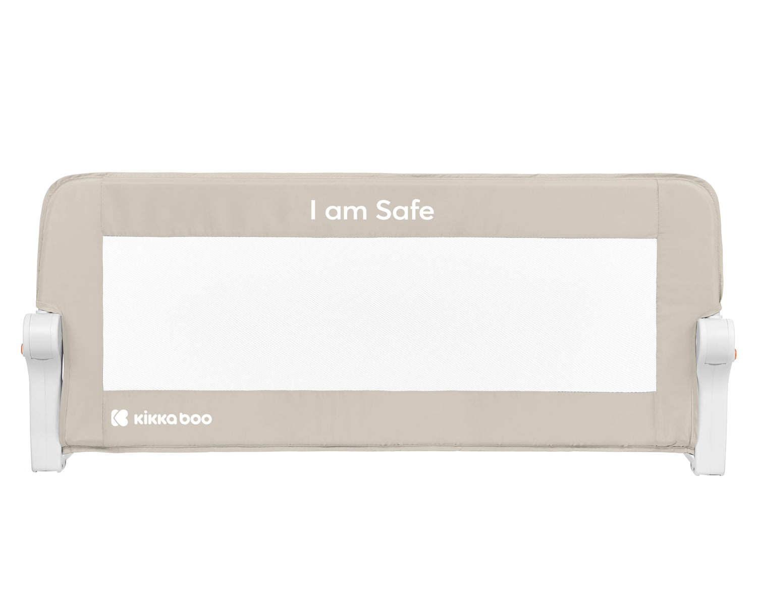 Предпазна преграда за легло I am safe 102см Beige by Kikkaboo