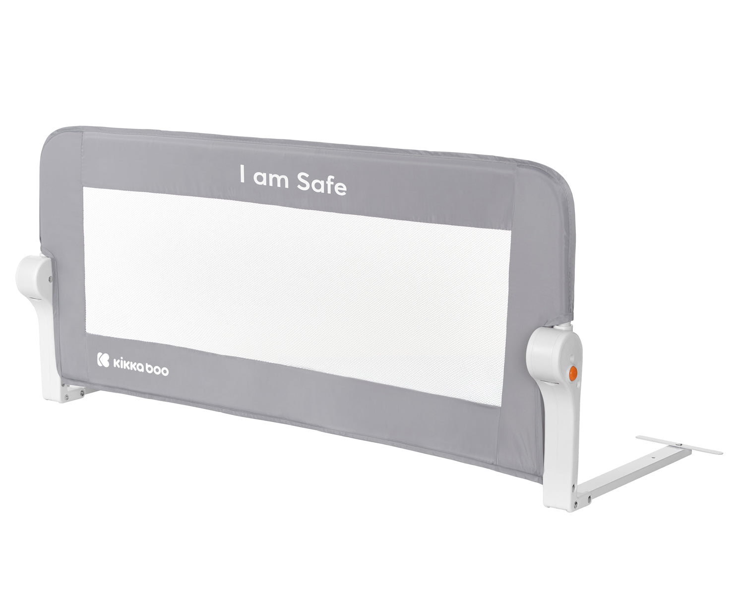 Предпазна преграда за легло I am safe 102см Grey by Kikkaboo