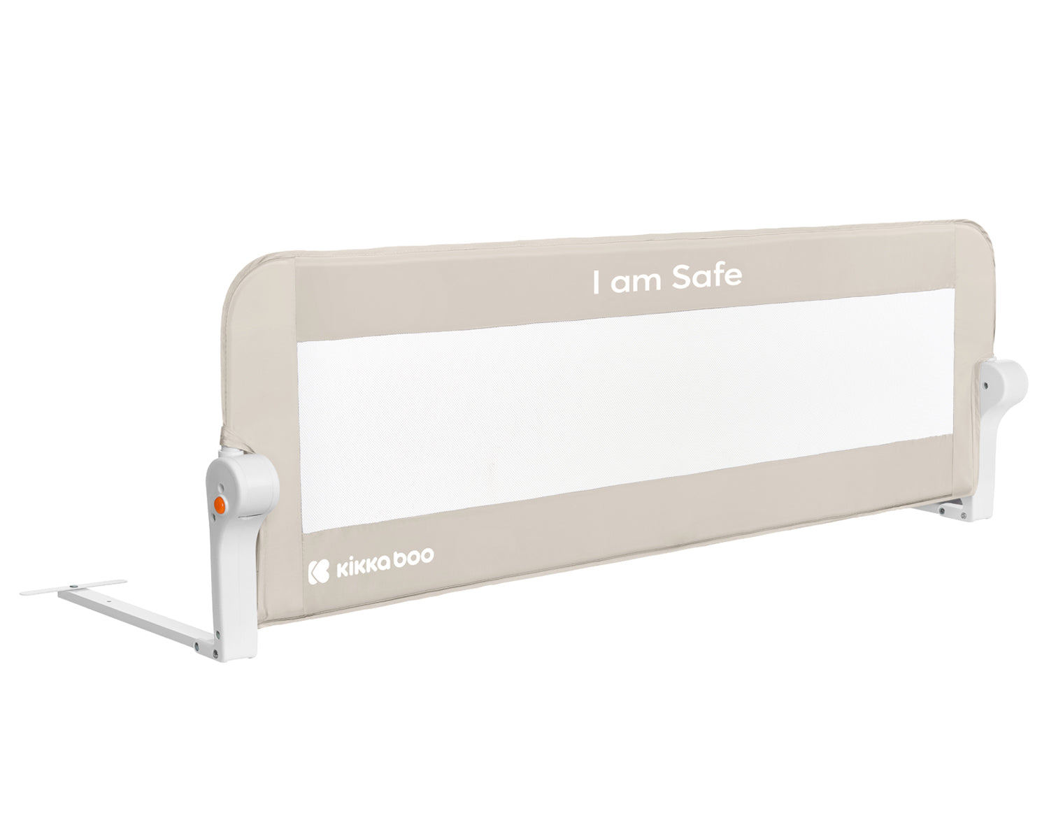 Предпазна преграда за легло I am safe 120см Beige by Kikkaboo