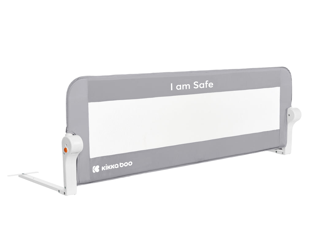 Предпазна преграда за легло I am safe 120см Grey by Kikkaboo