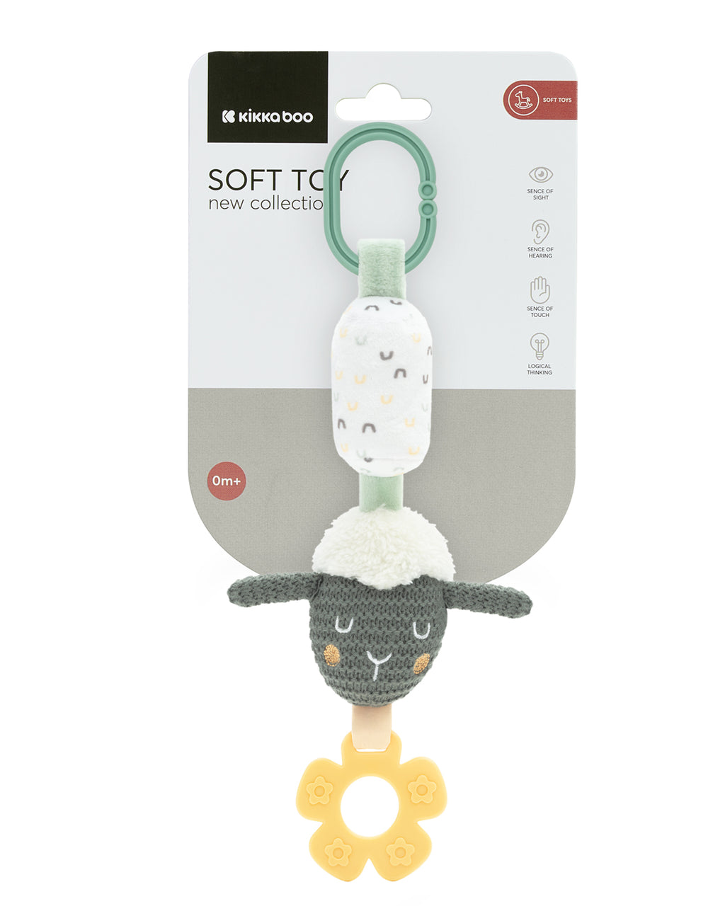 Играчка със звънче Sleepy Sheep by Kikkaboo