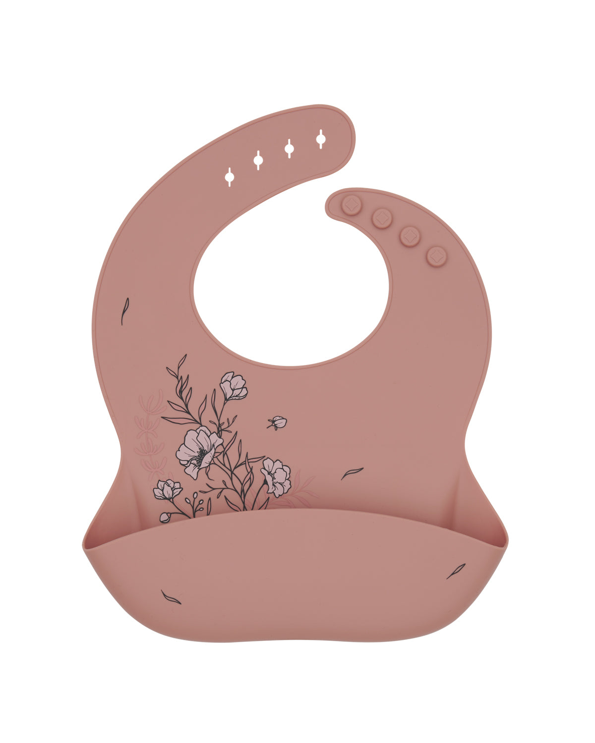 Лигавник Platinum Silicone Flora Blush by Kikkaboo