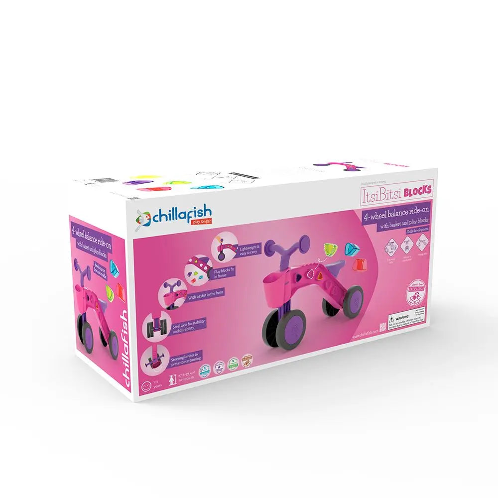 Chillafish ItsiBitsi Blocks CPIB02FUS четириколка FUCHSIA by Chillafish
