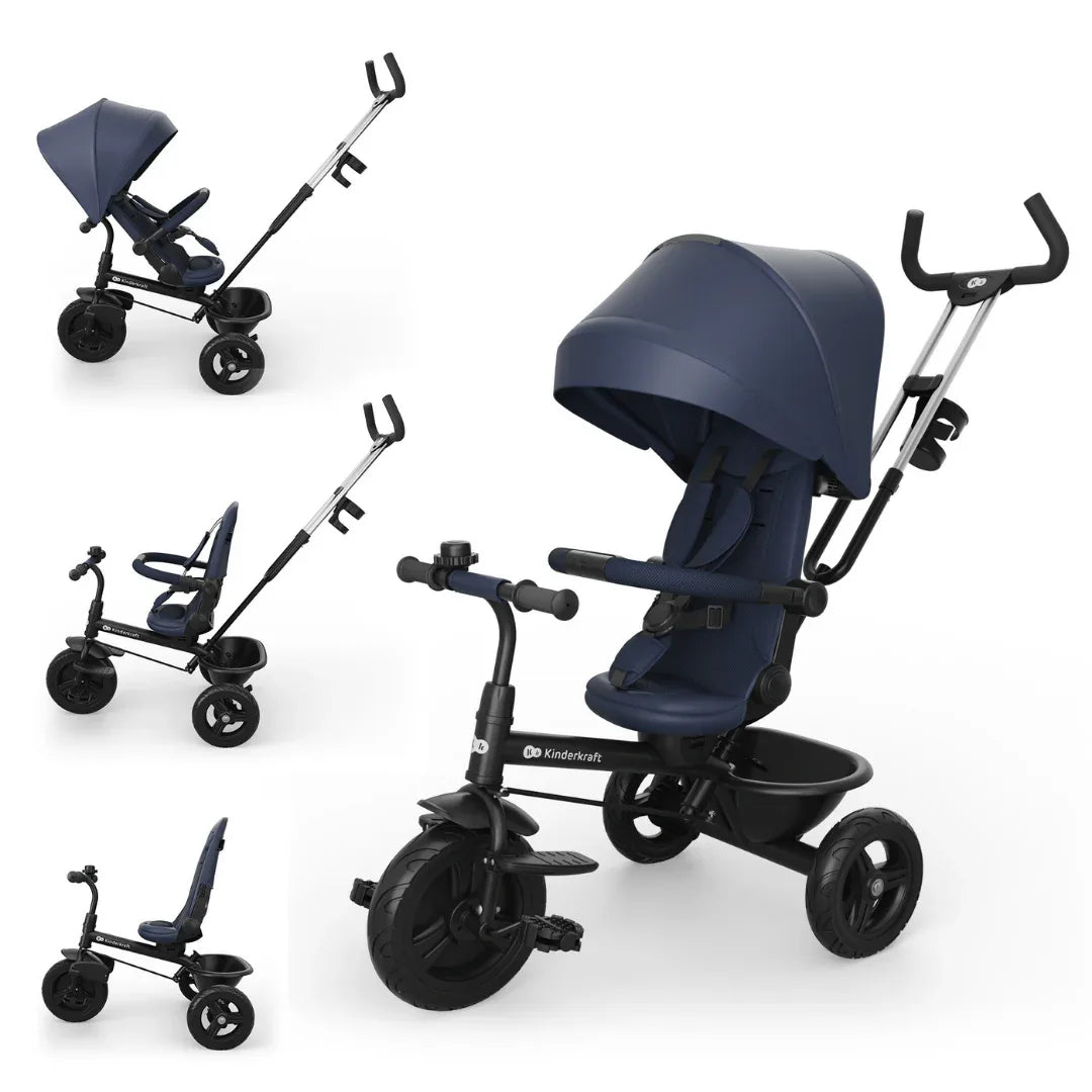 KinderKraft ASTON 2 PLUS триколка СИНЯ by KinderKraft