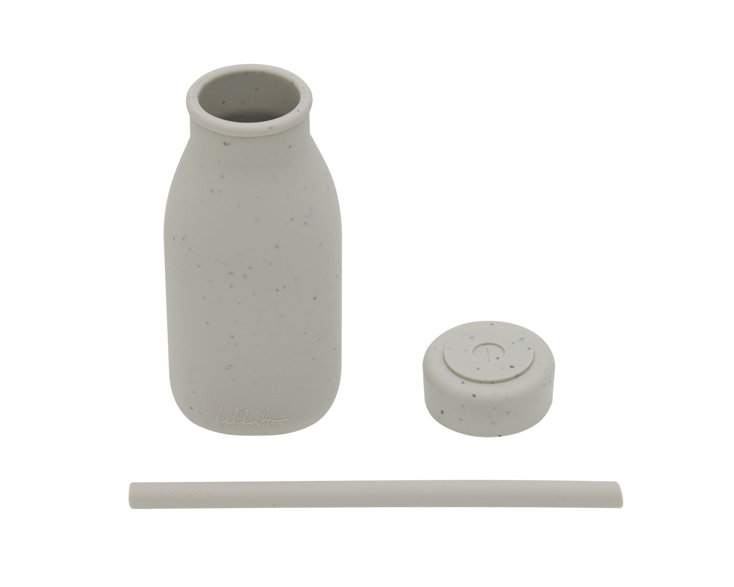 Шише със сламка Platinum Silicone Sand by Kikkaboo
