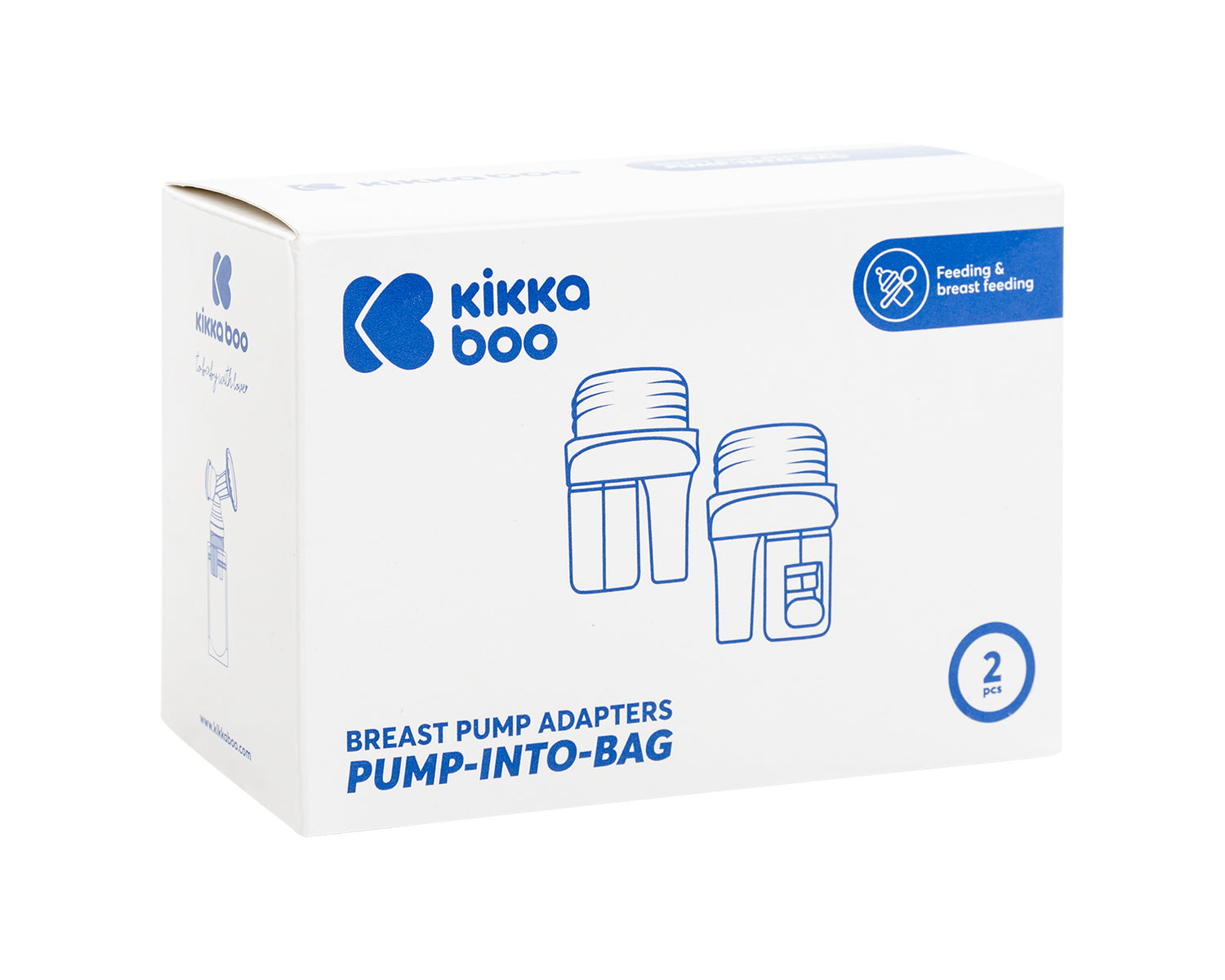 Адаптори за помпа за кърма Pump-into-bag 2 бр by Kikkaboo