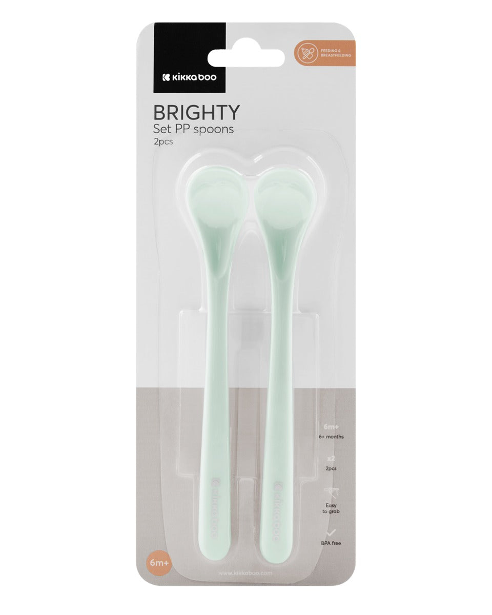 Сет РР лъжици 2 бр Brighty Mint by Kikkaboo