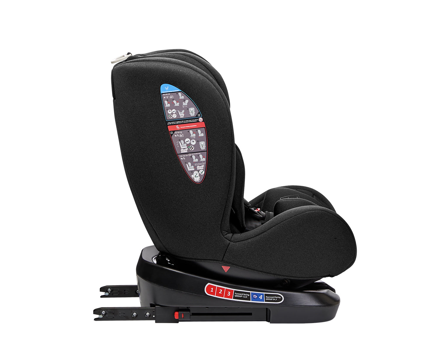 Стол за кола 40-150 см i-Trip i-SIZE Black by Kikkaboo