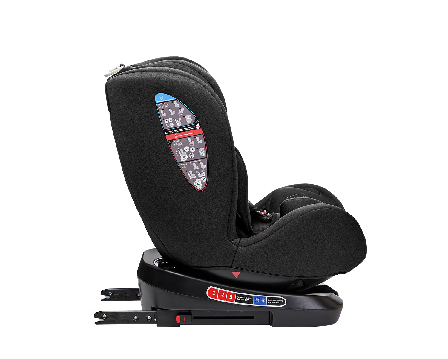 Стол за кола 40-150 см i-Trip i-SIZE Black by Kikkaboo
