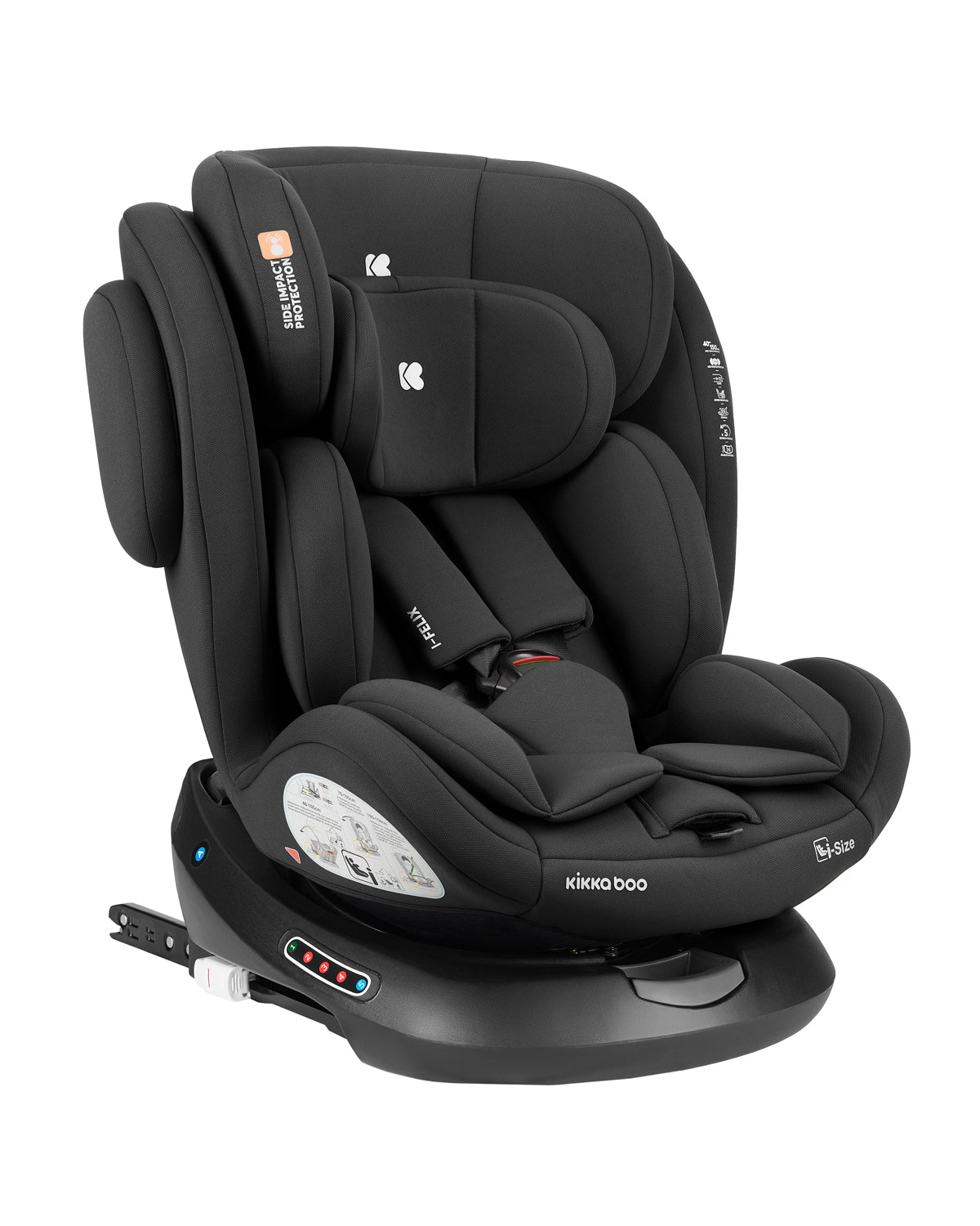 Стол за кола 40-150 см i-Felix i-SIZE Black by Kikkaboo