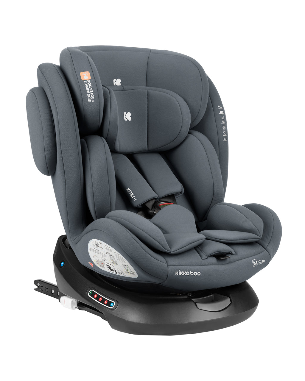 Стол за кола 40-150 см i-Felix i-SIZE Dark Grey by Kikkaboo