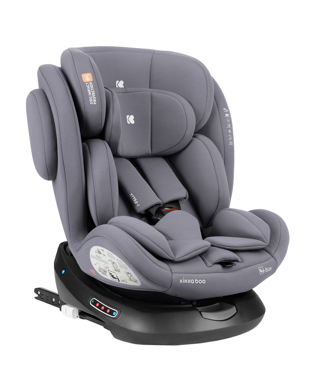 Стол за кола 40-150 см i-Felix i-SIZE Light Grey by Kikkaboo