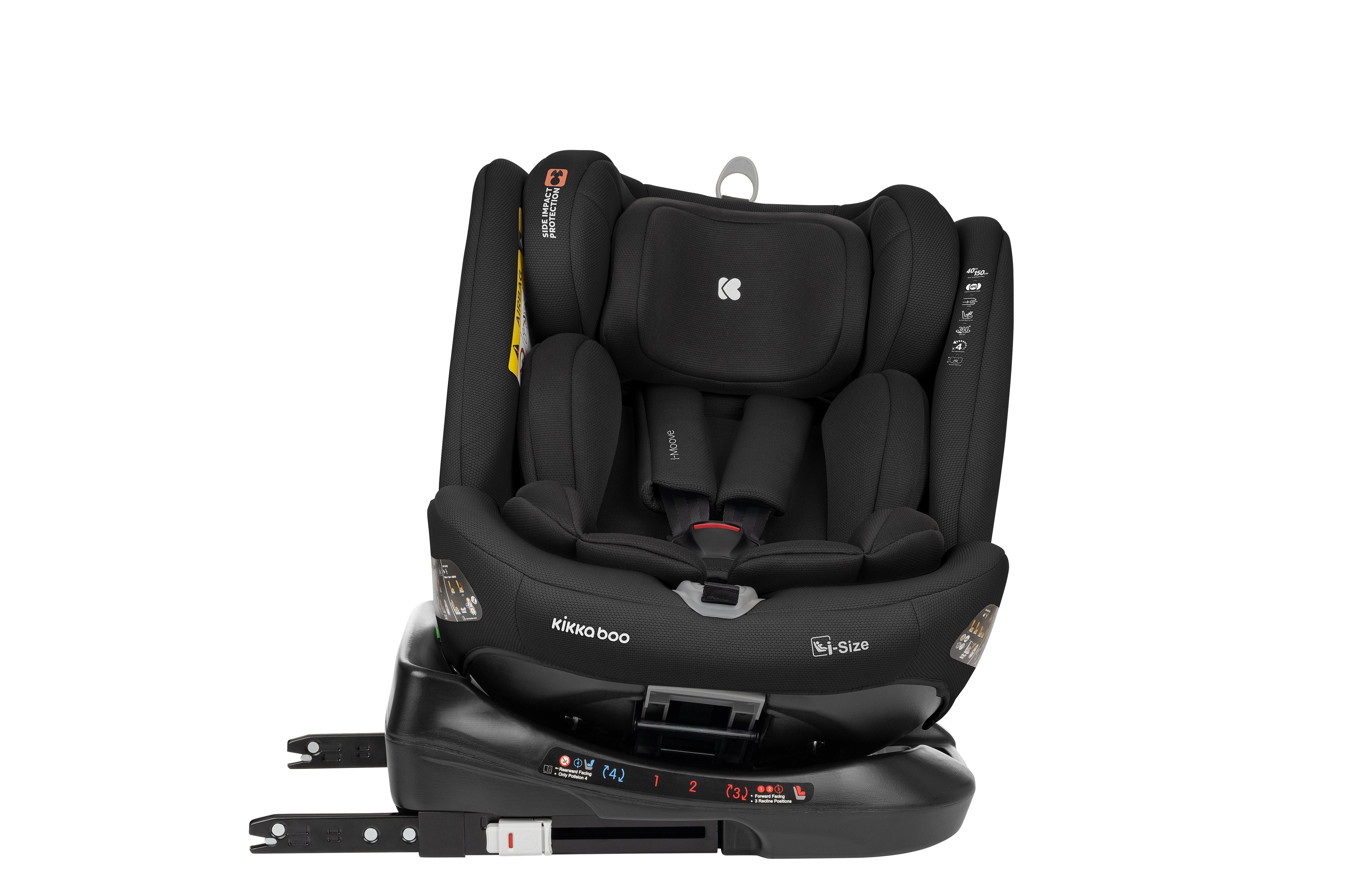 Стол за кола 40-150 см i-Moove i-SIZE Black by Kikkaboo