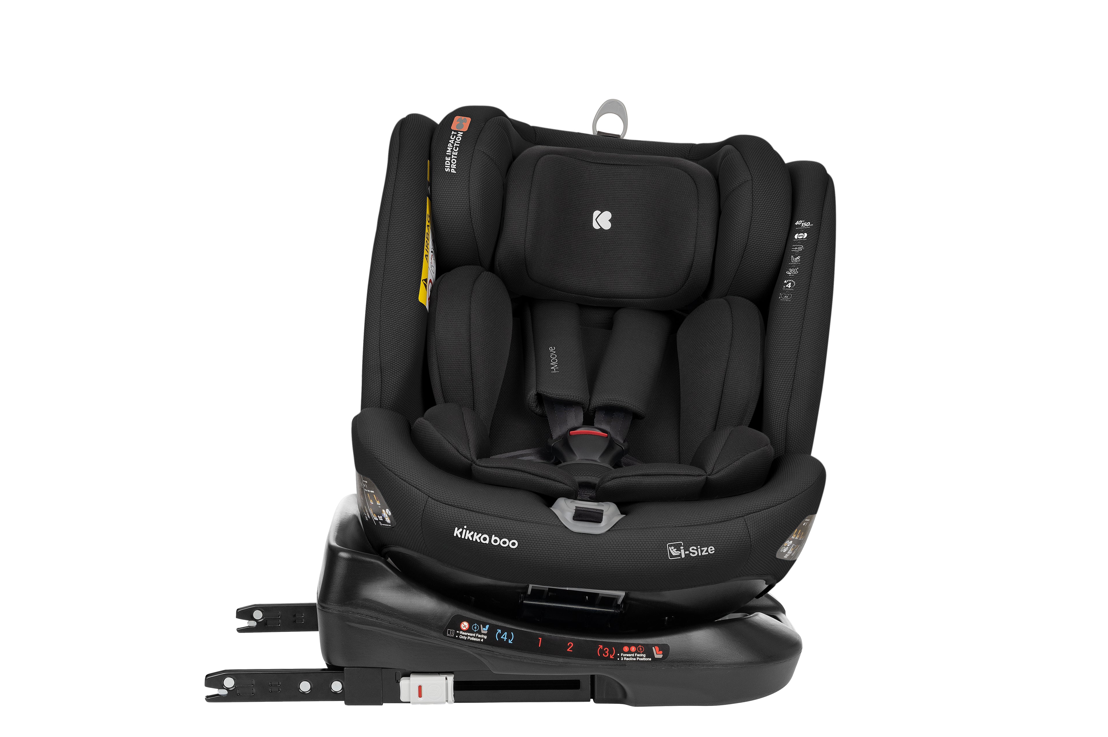 Стол за кола 40-150 см i-Moove i-SIZE Black by Kikkaboo