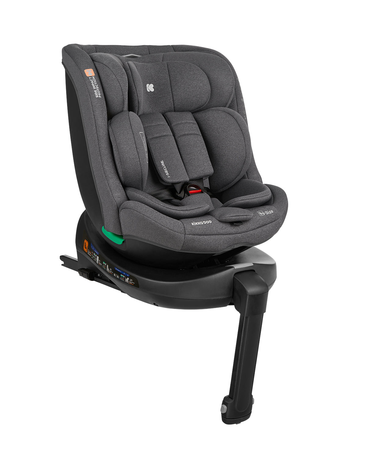 Стол за кола 40-150 см i-Secure i-SIZE Dark Grey by Kikkaboo