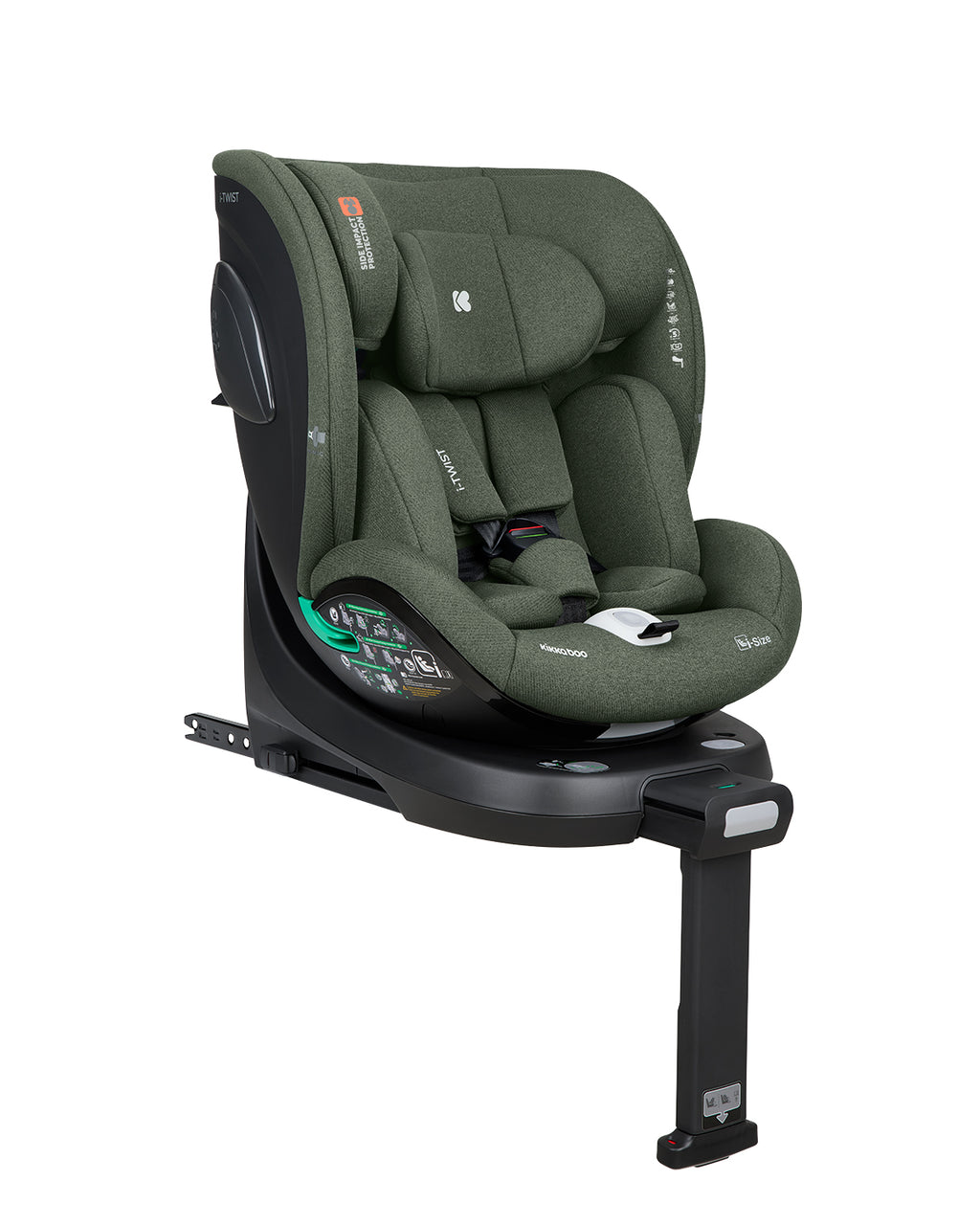 Стол за кола 40-150 см i-Twist i-SIZE Army Green by Kikkaboo