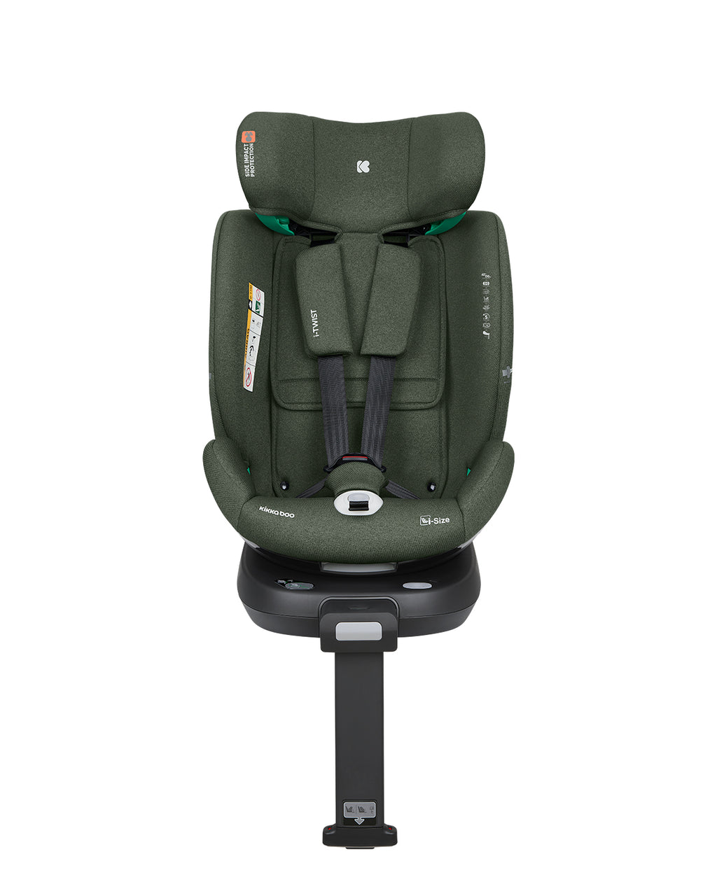 Стол за кола 40-150 см i-Twist i-SIZE Army Green by Kikkaboo