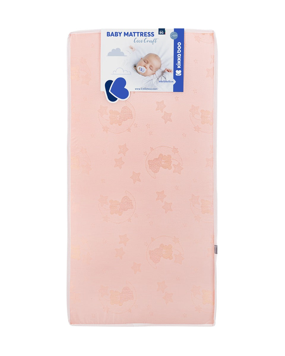 Матрак CocoCraft 60x120x15см Bear Pink by Kikkaboo
