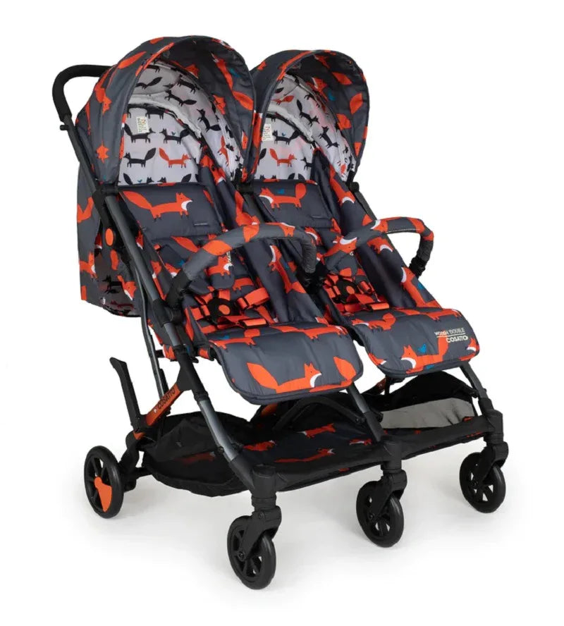 Cosatto CT5359 Woosh Double Charcoal Mr. Fox беб.кол. за близнаци by Cosatto