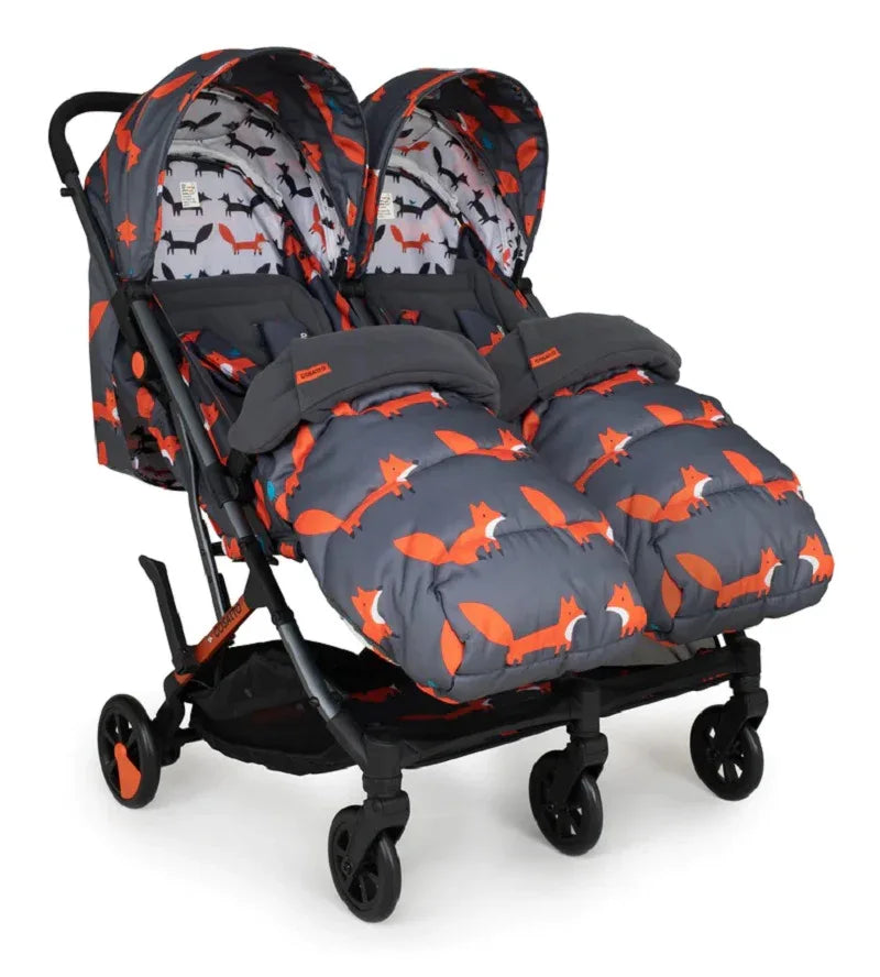 Cosatto CT5359 Woosh Double Charcoal Mr. Fox беб.кол. за близнаци by Cosatto